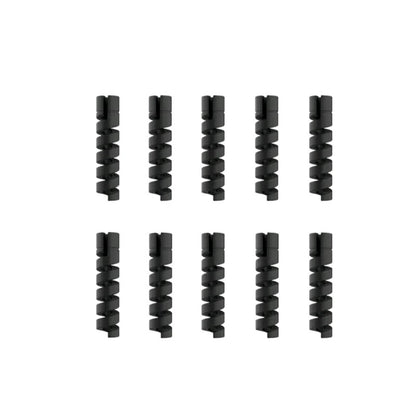 10pcs Cable Protector Silicone Charge Cable Spiral Winder Wire End Cord Savers Cover For Phone USB Charger Cable Accessories